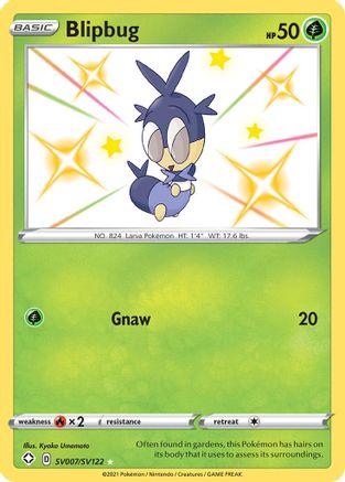 Blipbug SV007/SV122 - Holofoil Shining Fates Shiny Vault - Shiny Holo Rare