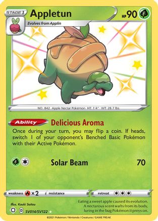 Appletun SV014/SV122 - Holofoil Shining Fates Shiny Vault - Shiny Holo Rare