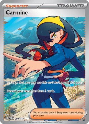 Carmine 204/167 - Holofoil SV06 Twilight Masquerade - Ultra Rare