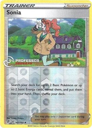 Sonia 167/192 - Reverse Holofoil Professor Program Promos - Uncommon