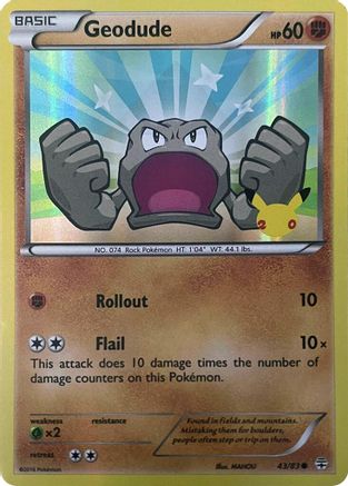 Geodude (Stamped) 043/083 - Holofoil Generations - Promo