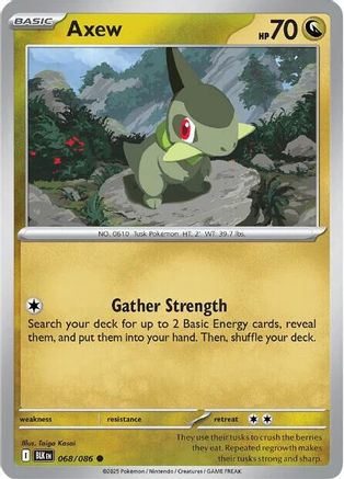 Axew 068/086 SV Black Bolt - Common