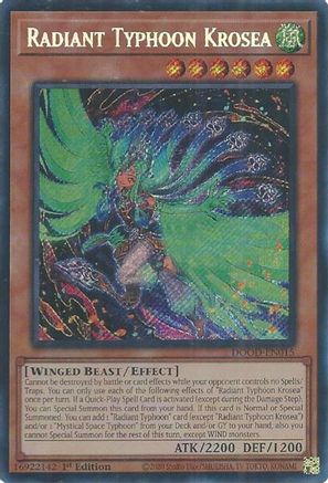 Radiant Typhoon Krosea (DOOD-EN015) - Doom of Dimensions 1st Edition
