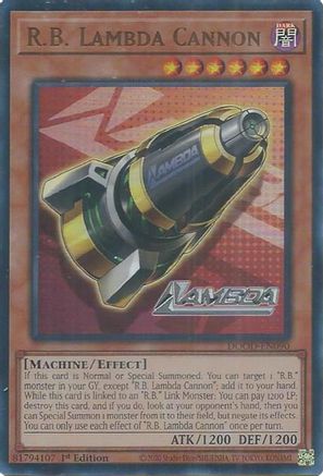 R.B. Lambda Cannon (DOOD-EN090) - Doom of Dimensions 1st Edition