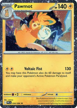 Pawmot 034/094 - Holofoil Blister Exclusives - Rare