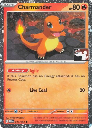 Charmander 011/094 - Holofoil Prize Pack Series Cards - Common
