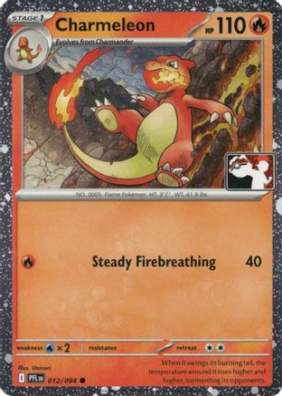 Charmeleon 012/094 - Holofoil Prize Pack Series Cards - Common