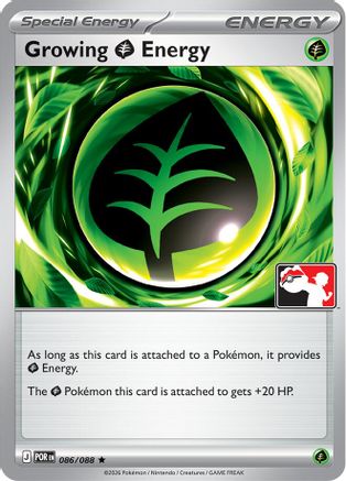 Growing Grass Energy 086/088 Prize Pack Series Cards - Rare