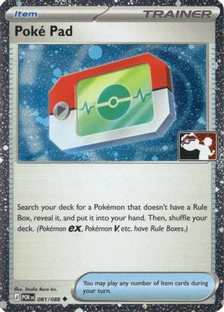 Poke Pad 081/088 - Holofoil Prize Pack Series Cards - Uncommon