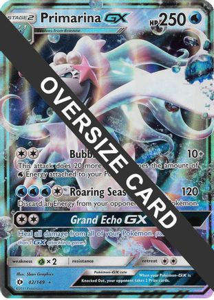 Primarina GX 042 - Holofoil Jumbo Cards - Ultra Rare