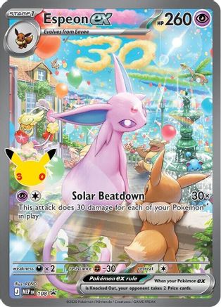 Espeon ex 108 - Holofoil ME Mega Evolution Promo - Promo