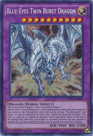 Blue-Eyes Twin Burst Dragon [MP17-EN056] Secret Rare