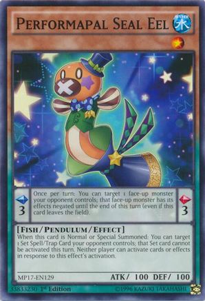 Performapal Seal Eel [MP17-EN129] Common
