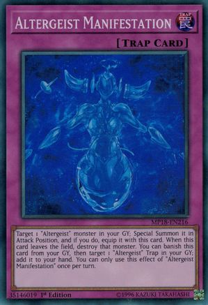 Altergeist Manifestation [MP18-EN216] Super Rare