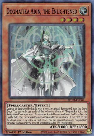 Dogmatika Adin, the Enlightened [ROTD-EN007] Super Rare
