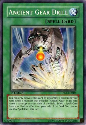 Ancient Gear Drill [SOI-EN040] Common