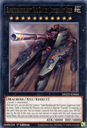 Superdreadnought Rail Cannon Juggernaut Liebe [MGED-EN066] Rare