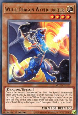 White Dragon Wyverburster [MGED-EN132] Rare