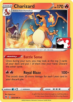 Charizard 025  Prize Pack Series Cards - Rare