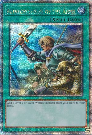 Reinforcement of the Army [RA01-EN051] Quarter Century Secret Rare
