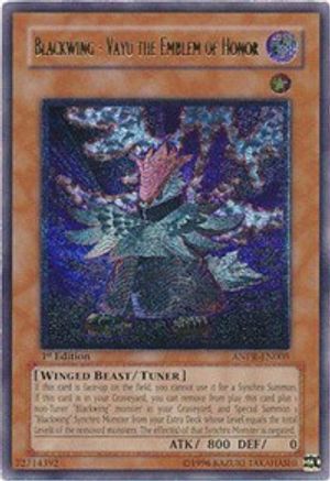 Blackwing - Vayu the Emblem of Honor (UTR) [ANPR-EN005] Ultimate Rare