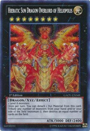 Hieratic Sun Dragon Overlord of Heliopolis [GAOV-EN048] Secret Rare