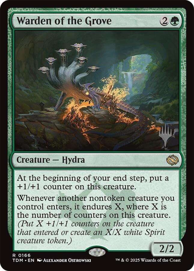 Warden of the Grove [Tarkir: Dragonstorm Promos]