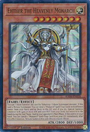 Ehther the Heavenly Monarch [RA04-EN018] Ultra Rare