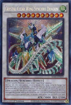 Crystal Clear Wing Synchro Dragon [RA04-EN059] Secret Rare