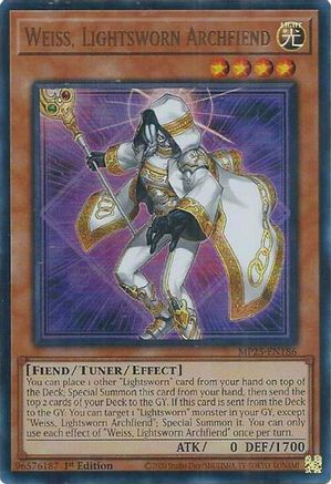 Weiss, Lightsworn Archfiend (MP25-EN186) - 2025 Mega-Pack 1st Edition