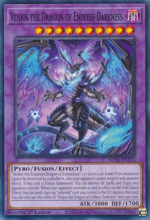 Veidos the Dragon of Endless Darkness (MP25-EN373) - 2025 Mega-Pack 1st Edition