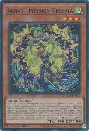 Radiant Typhoon Meghala (DOOD-EN012) - Doom of Dimensions 1st Edition