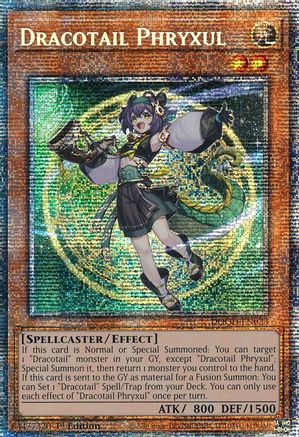 Dracotail Phryxul (Starlight Rare) (DOOD-EN023) - Doom of Dimensions 1st Edition