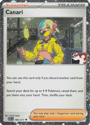 Canari 185/217  - Holofoil Prize Pack Series Cards - Uncommon