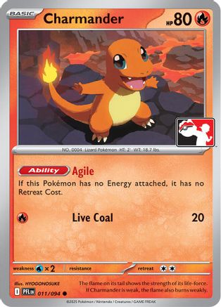 Charmander 011/094  Prize Pack Series Cards - Common