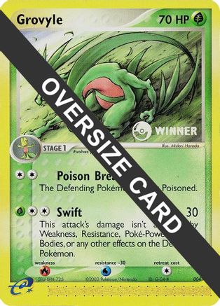 Grovyle 004  - Holofoil Jumbo Cards - Promo