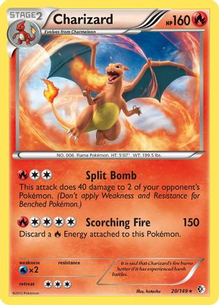 Charizard 020/149  - Reverse Holofoil Boundaries Crossed - Holo Rare